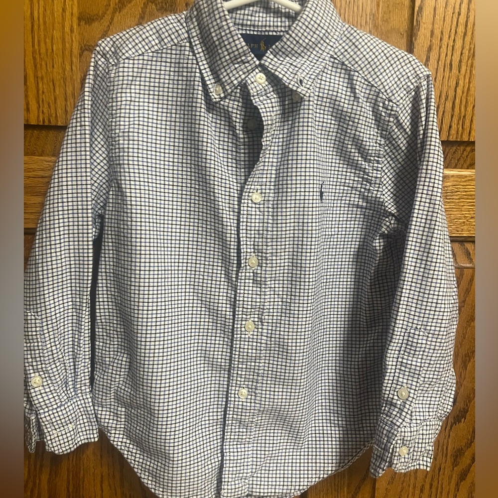 Polo by Ralph Lauren plaid button down size 4